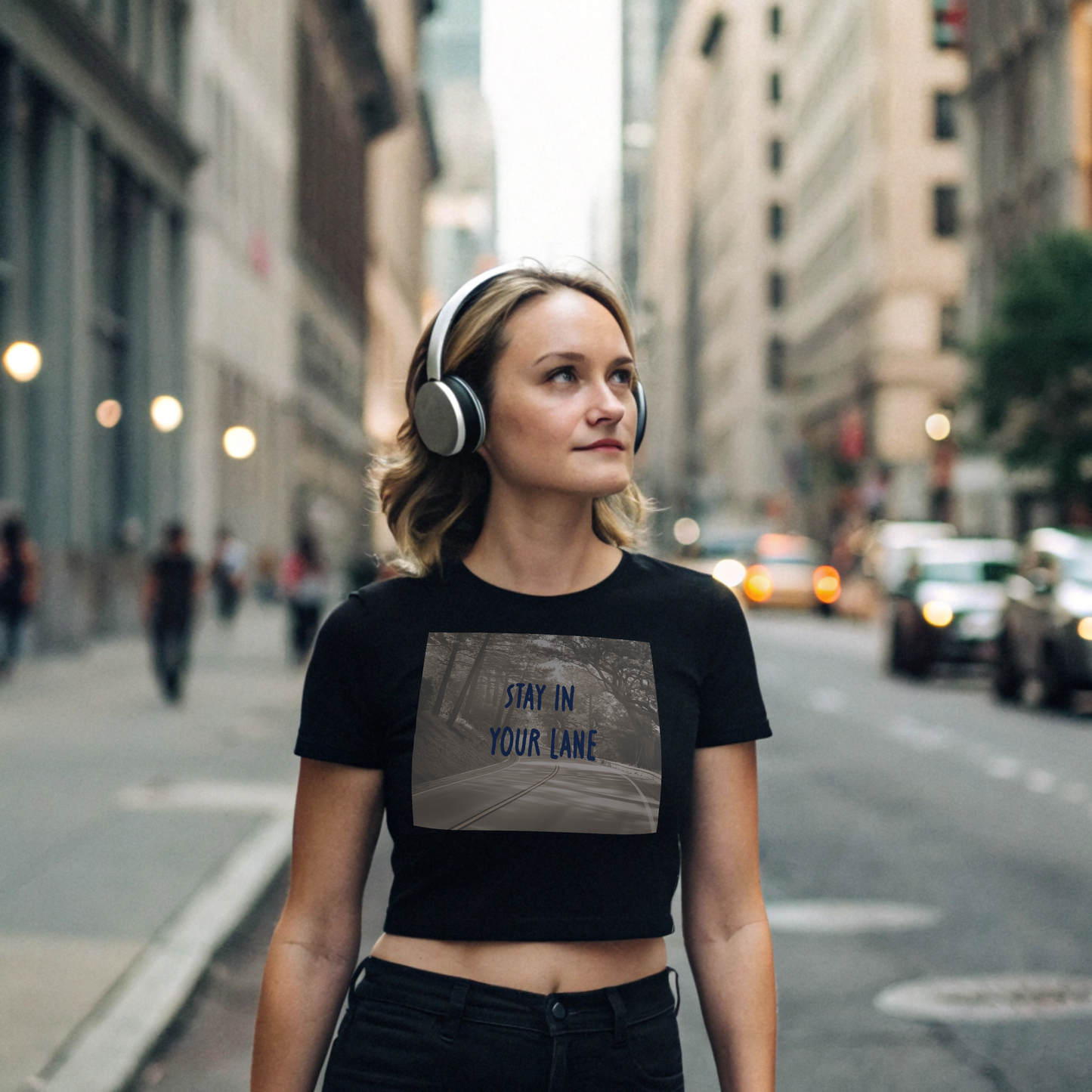 Stay in your lane - Womens Crop Tee