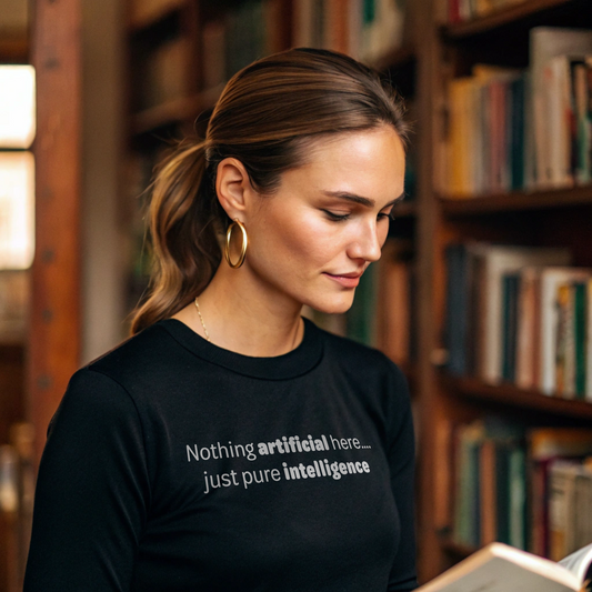 Artificial Intelligence - White text - Womens Long Sleeve Tee