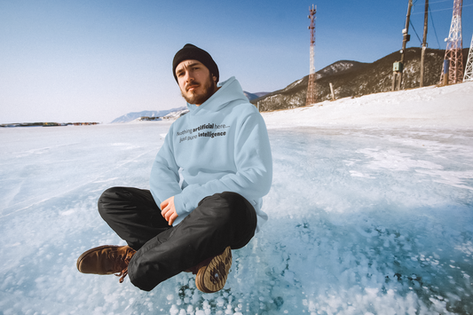 Artificial Intelligence - Black Text - Mens Hoodie