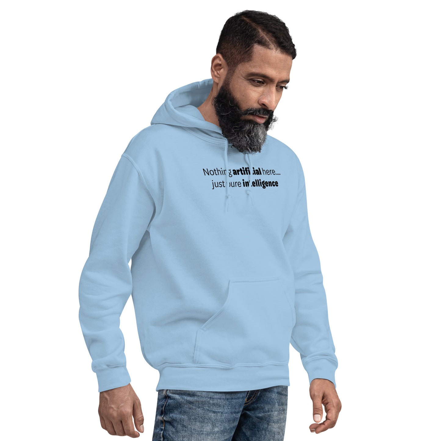 Artificial Intelligence - Black Text - Mens Hoodie