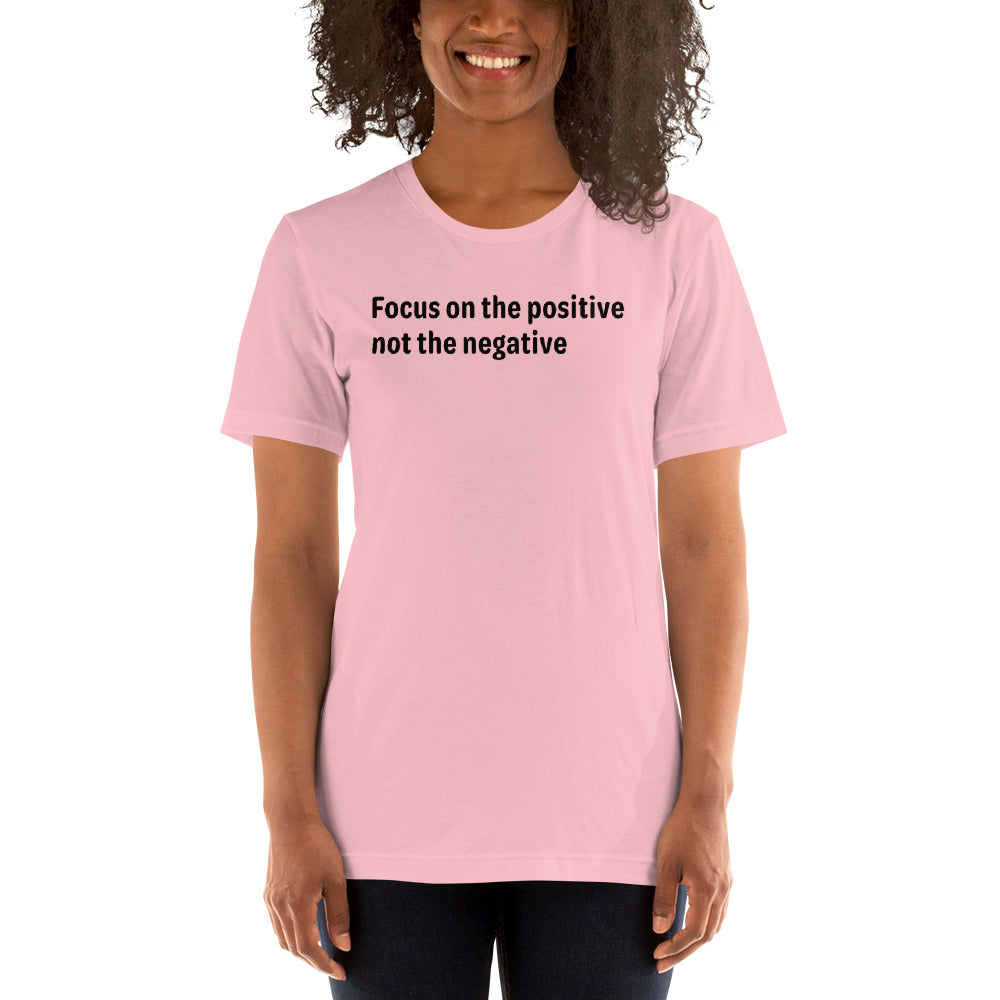 Positive Focus - Black Text - Womens T-Shirt