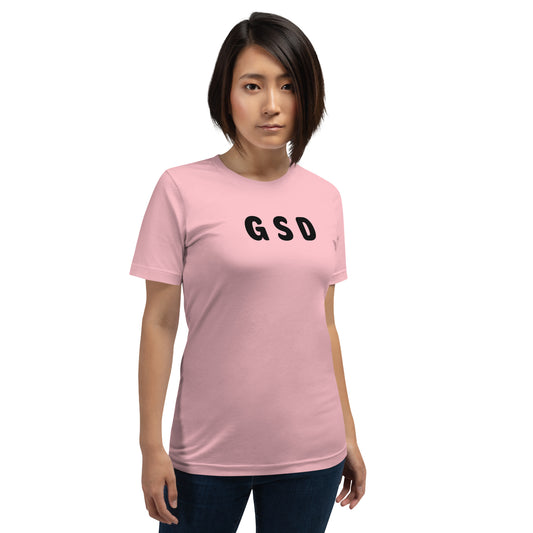 GSD - Black Text - Womens T-Shirt